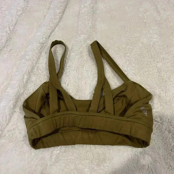 Free People Olive Green End Game Racerback‎ Sports Bra Size XS - Picture 4 of 4